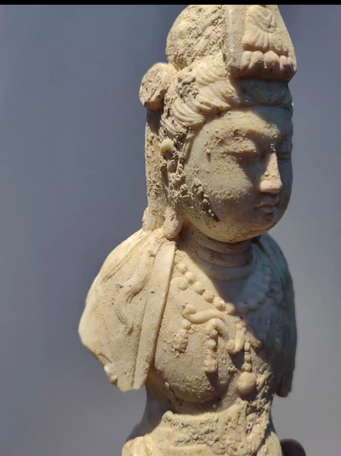 古玩雜項菩薩像真品鑒賞圖