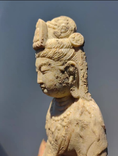 古玩雜項菩薩像真品鑒賞圖