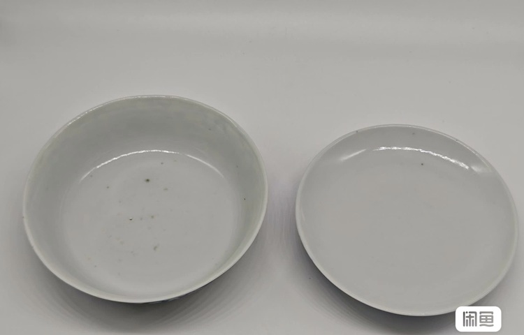 古玩陶瓷青花獅紋蓋碗，模糊，偏老真品鑒賞圖
