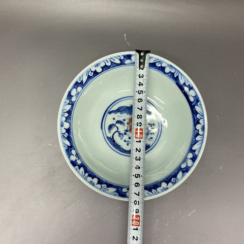 古玩陶瓷三星高照圖青花碗真品鑒賞圖