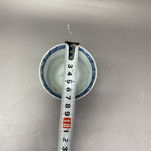 古玩陶瓷民國·仕女花卉紋青花杯拍賣，當前價格289元