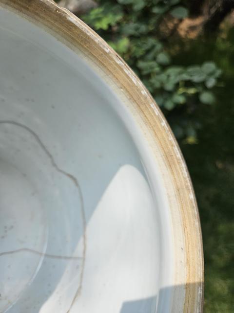 古玩陶瓷青花四季花卉紋粥罐真品鑒賞圖