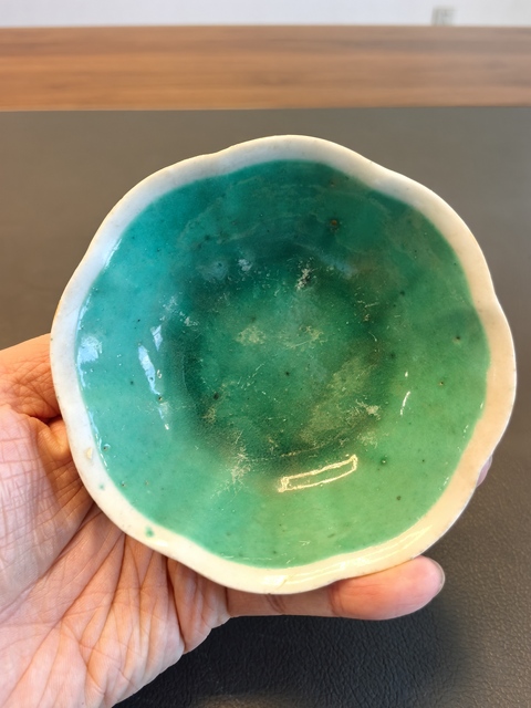 古玩陶瓷粉彩花卉紋貢碗真品鑒賞圖