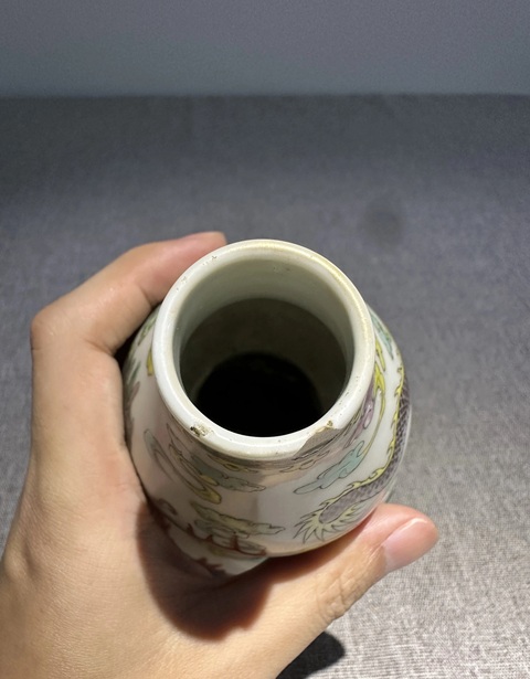 古玩陶瓷龍紋葫蘆瓶真品鑒賞圖