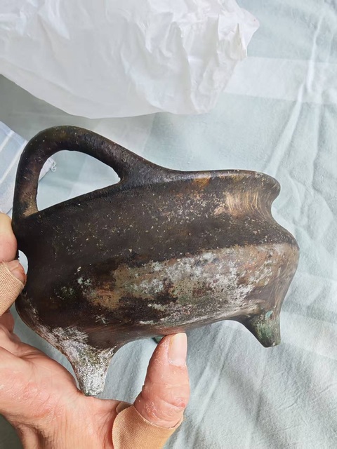 古玩銅器銅爐真品鑒賞圖