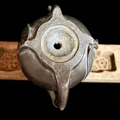 古玩銅器錫制倒流壺真品鑒賞圖
