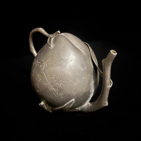 古玩銅器錫制倒流壺真品鑒賞圖