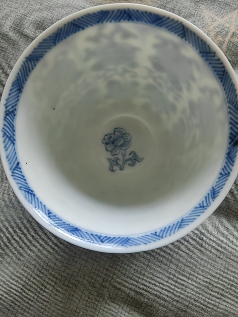 古玩陶瓷康熙青花杯真品鑒賞圖