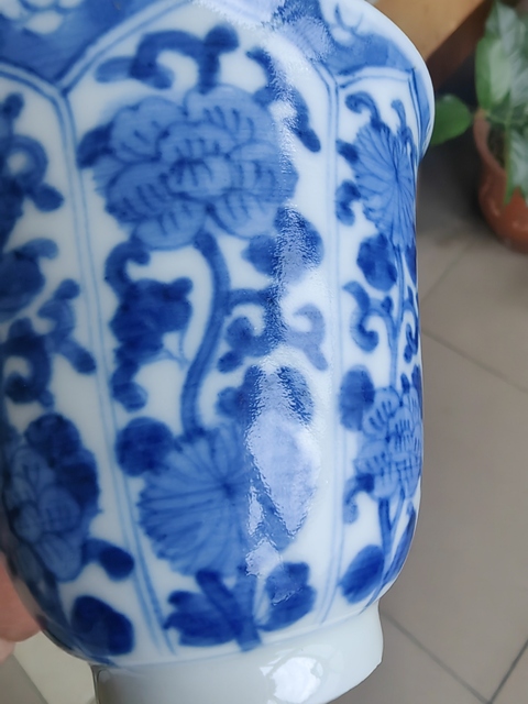 古玩陶瓷康熙青花杯真品鑒賞圖