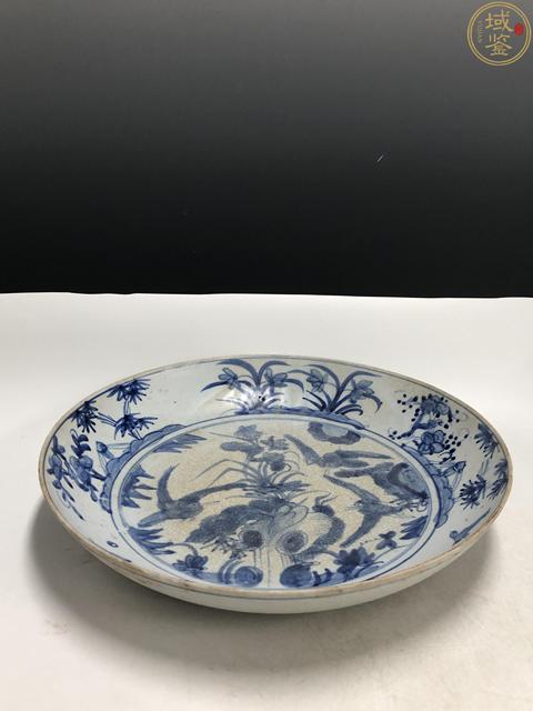 古玩陶瓷明晚·青花花鳥紋大盤拍賣，當前價格58000元