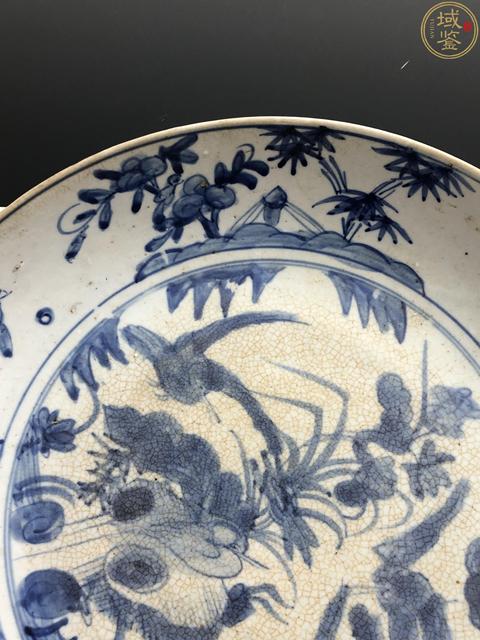 古玩陶瓷明晚·青花花鳥紋大盤拍賣，當前價格58000元