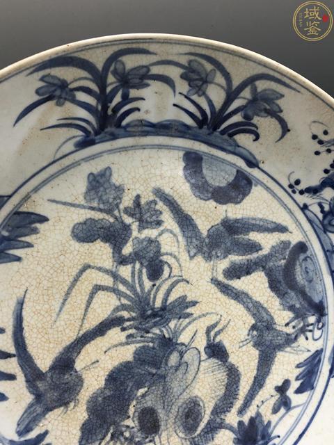 古玩陶瓷明晚·青花花鳥紋大盤拍賣，當前價格58000元