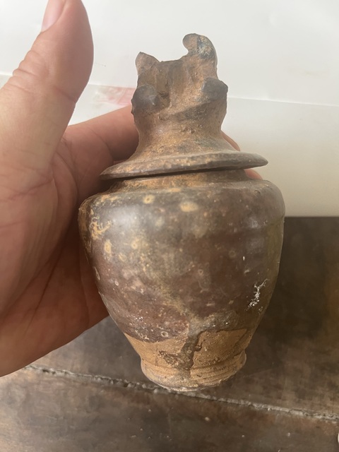 古玩陶瓷塔式罐拍賣，當前價格50元