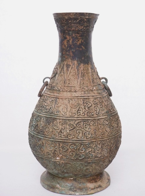 古玩銅器銅尊真品鑒賞圖