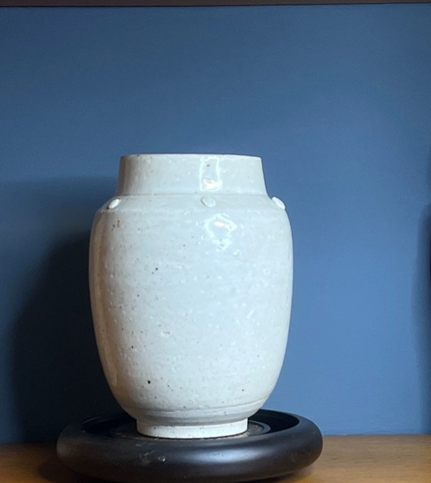 古玩陶瓷青白釉鼓釘罐真品鑒賞圖