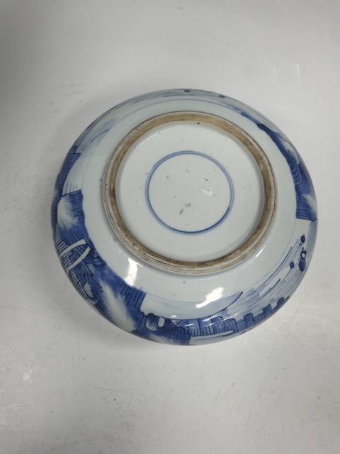 古玩陶瓷青花山水人物紋羅漢爐真品鑒賞圖