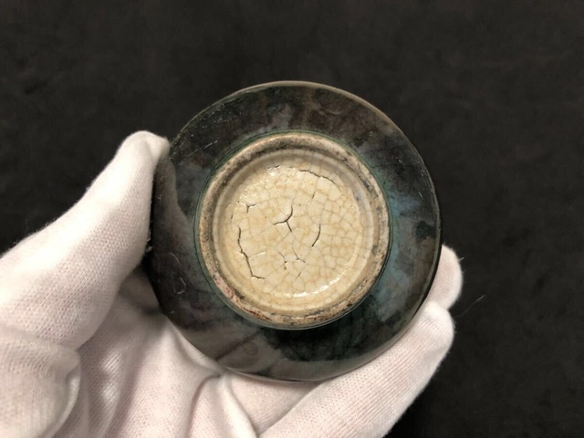 古玩陶瓷黑釉荸薺瓶真品鑒賞圖