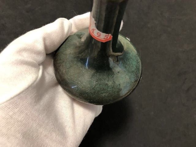 古玩陶瓷黑釉荸薺瓶真品鑒賞圖