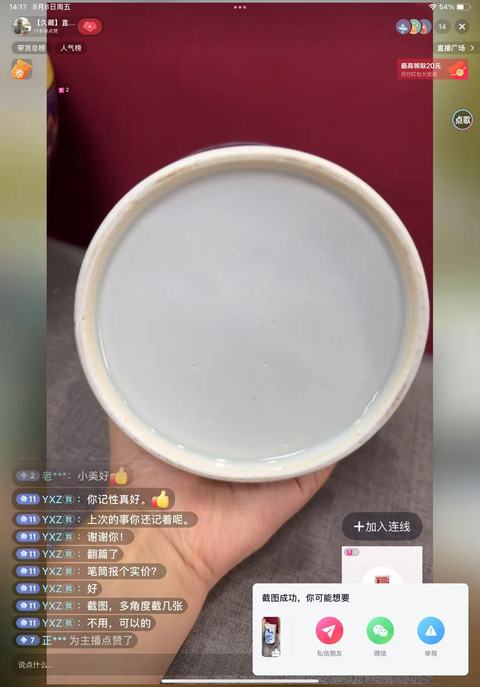 古玩陶瓷青花山水人物紋筆筒，模糊，偏老真品鑒賞圖