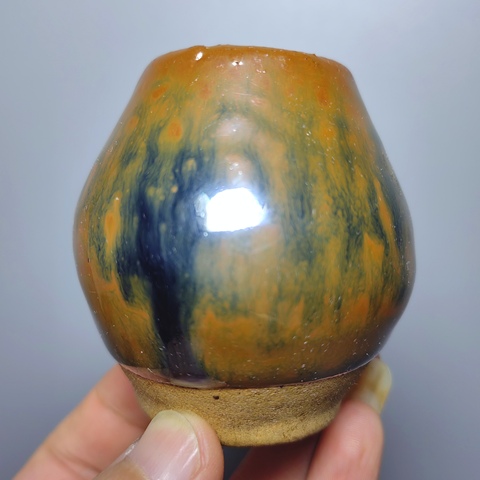 古玩陶瓷清代，磁州窯雞心罐拍賣，當(dāng)前價(jià)格288元
