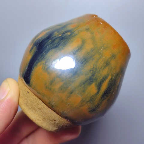 古玩陶瓷清代，磁州窯雞心罐拍賣，當(dāng)前價(jià)格288元