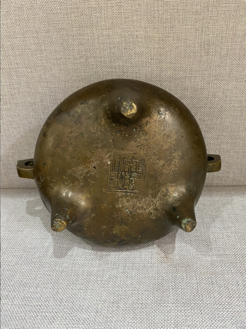 古玩雜項雙耳香爐真品鑒賞圖