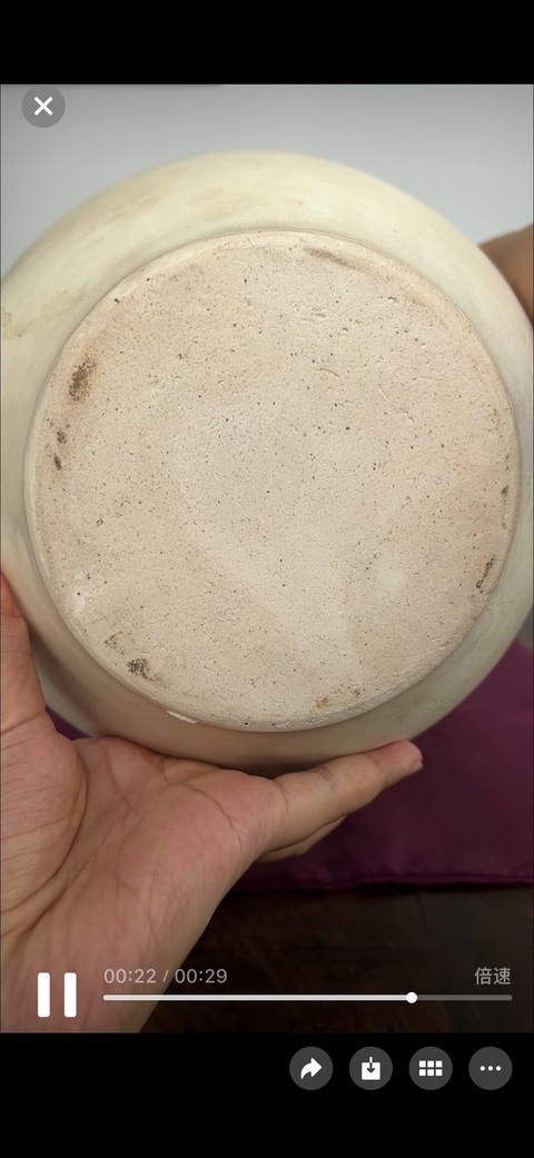 古玩陶瓷唐代鞏縣窯白罐真品鑒賞圖