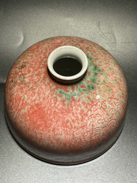古玩陶瓷豇豆紅太白尊真品鑒賞圖