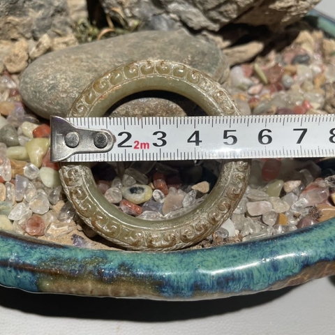 古玩玉器仿古做舊玉環真品鑒賞圖