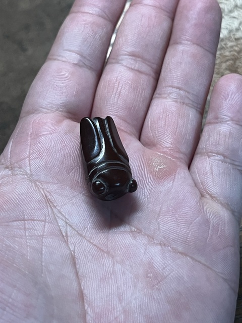 古玩玉器佩蟬型件真品鑒賞圖