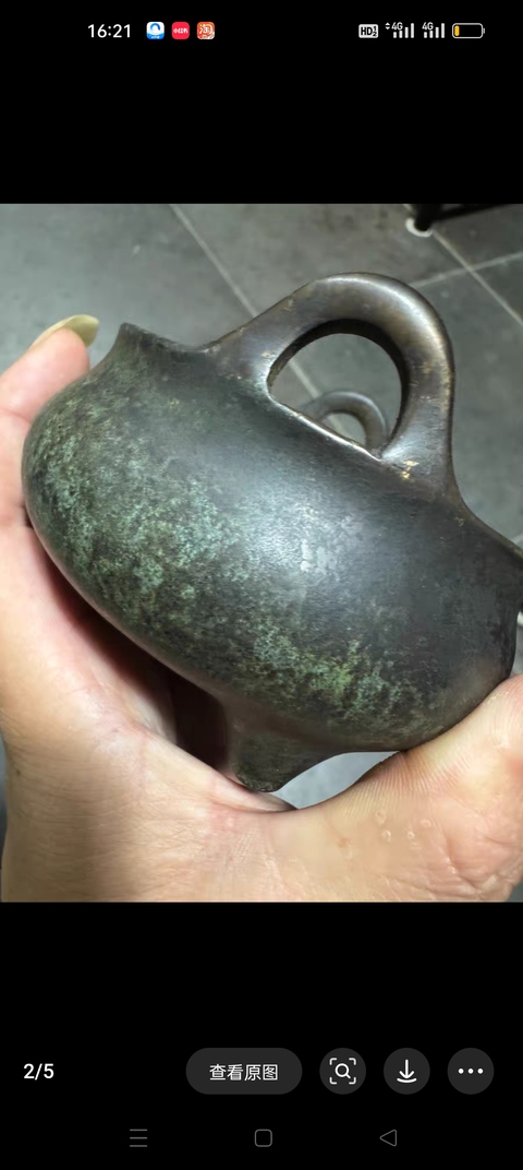 古玩銅器爐子真品鑒賞圖