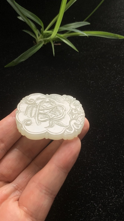 古玩玉器和田玉雕“福壽康寧”牌拍賣,當前價格5500元
