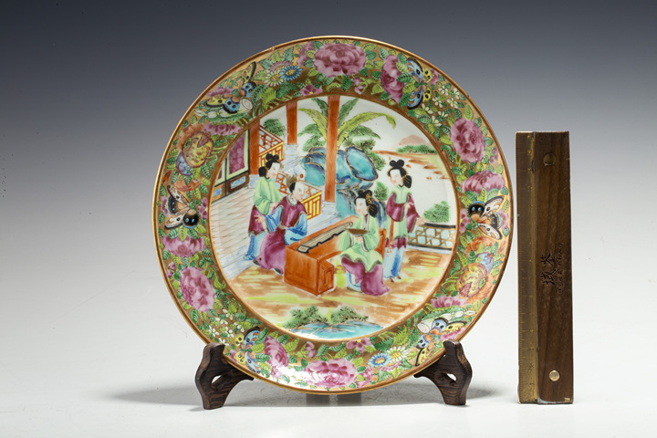 古玩陶瓷清晚·廣彩人物故事紋折腰盤
真品鑒賞圖