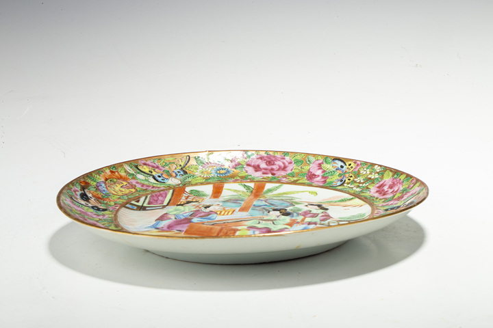 古玩陶瓷清晚·廣彩人物故事紋折腰盤
真品鑒賞圖