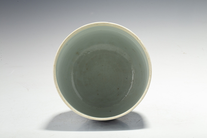 古玩陶瓷清康熙·青花纏枝花卉紋缸拍賣，當前價格1104元