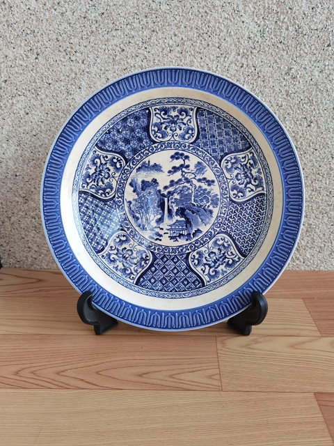 古玩陶瓷青花盤真品鑒賞圖