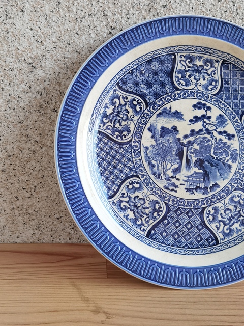 古玩陶瓷青花盤真品鑒賞圖