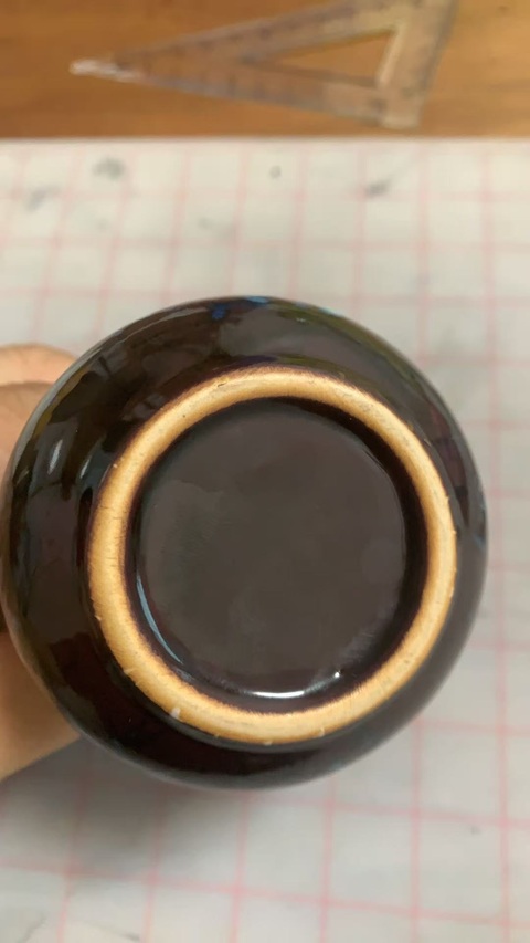古玩陶瓷窯變釉花瓶真品鑒賞圖