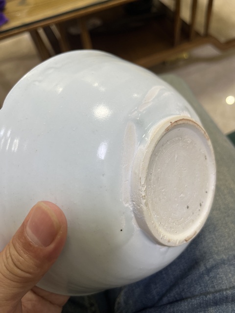 古玩陶瓷青白釉面包碗真品鑒賞圖
