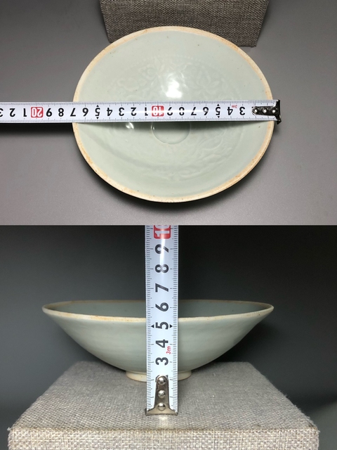 古玩陶瓷青白釉娃娃碗真品鑒賞圖
