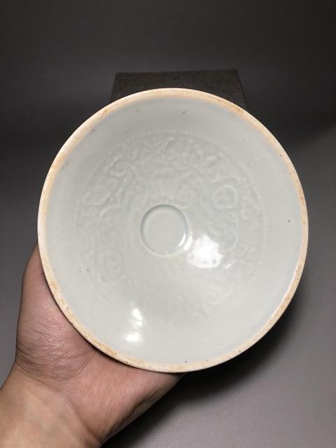 古玩陶瓷青白釉娃娃碗真品鑒賞圖