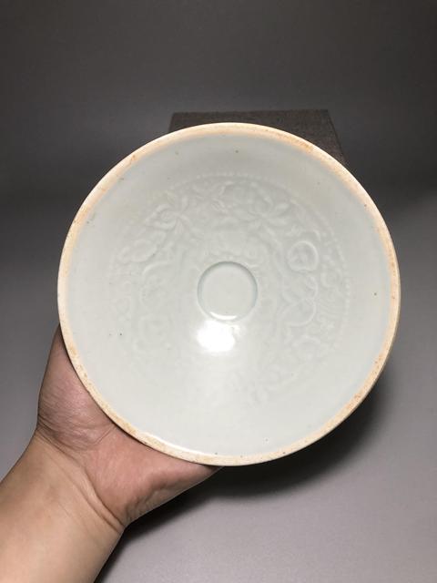 古玩陶瓷青白釉娃娃碗真品鑒賞圖