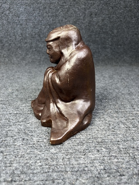 古玩陶瓷紫金釉羅漢塑像拍賣,當前價格2888元