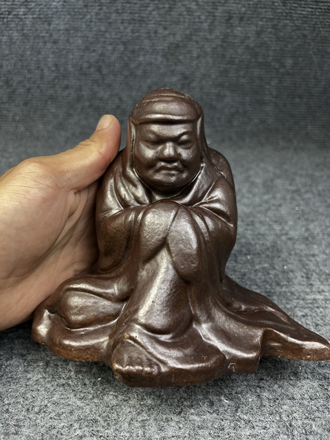 古玩陶瓷紫金釉羅漢塑像拍賣,當前價格2888元