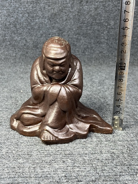 古玩陶瓷紫金釉羅漢塑像拍賣,當前價格2888元