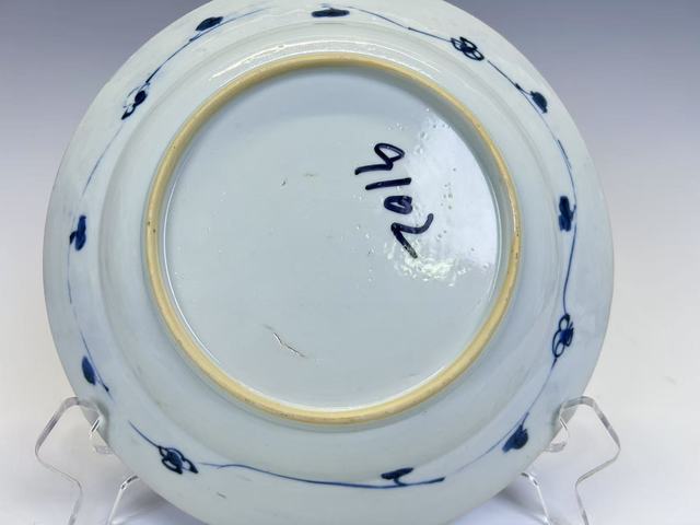 古玩陶瓷清康熙·青花飛蝗通達盤拍賣,當前價格336元