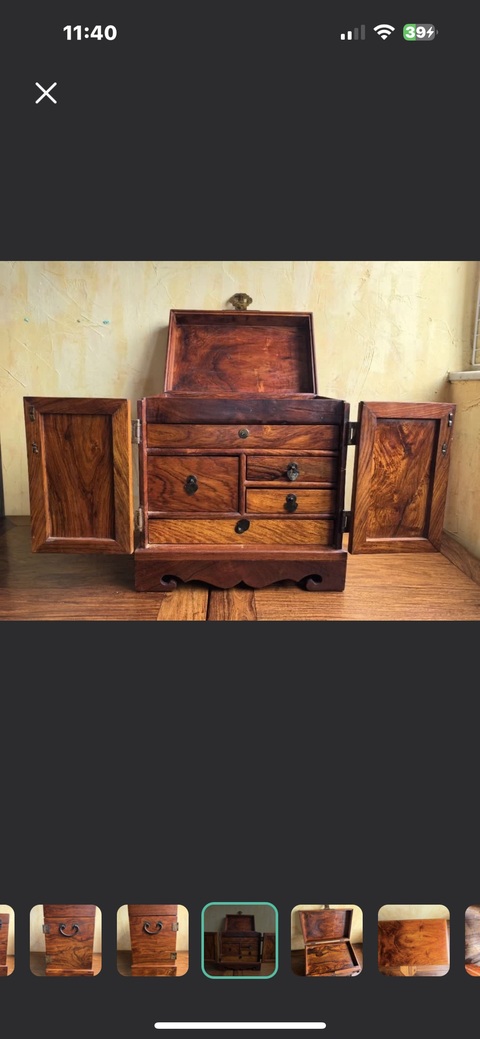 古玩雜項官皮箱真品鑒賞圖