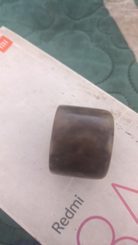 古玩玉器岫玉雕“素紋扳指”真品鑒賞圖