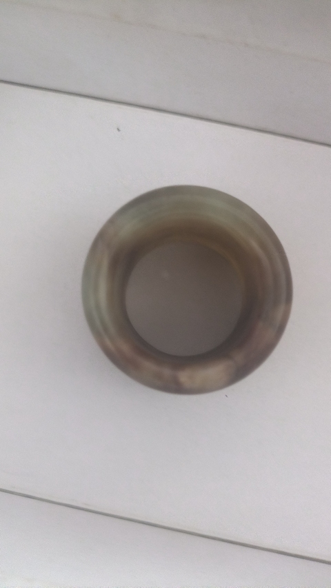 古玩玉器岫玉雕“素紋扳指”真品鑒賞圖
