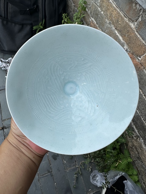 古玩陶瓷湖田窯斗笠盞真品鑒賞圖
